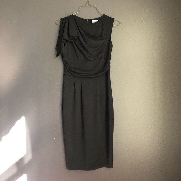 Midi Black Gala Dress - Picture 2 of 7